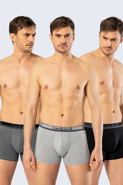 Cacharel 3-Piece Lycra Men's Boxers 95% Cotton 5% Elastane