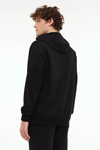 lumberjack Mb Sn73 Hoodie 5fx Μαύρο ανδρικό φούτερ