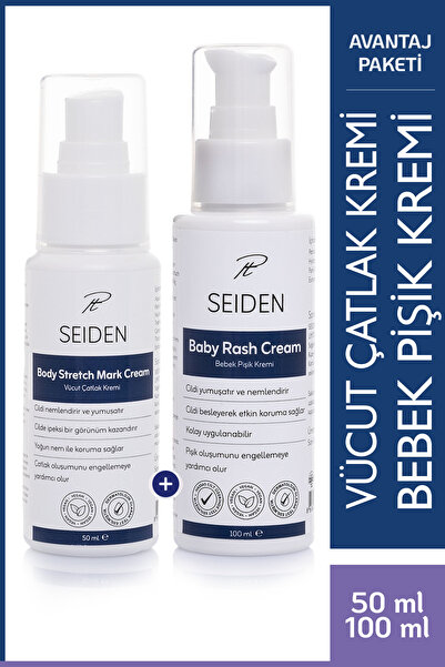 SEIDEN Baby Diaper Rash Cream 100ml and Mother Pregnant Anti-Stretch Mark Cre...