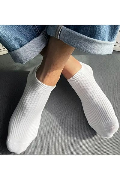 FUBA Aksesuar Unisex 8 Pairs Cotton Derby Socks Set - with 4 Different Colors