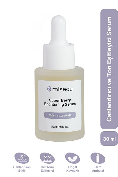 miseca Super Berry Revitalizing and Tone Equalizing Serum 30 ml |   Arbutin Vitamin C