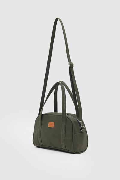 Shanta Khaki D04 Single Zipper Compartment Women's Hand and Shoulder Bag with Adjustable Shoulder Strap