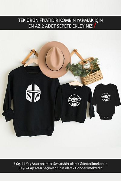 Tshirthane Мандоларският бебе Йода и баща, син, дъщеря. ЕДИН АРТИКУЛ ЗА ПОНЕ 2 БРОЙКИ В КОЛИЧКАТА.