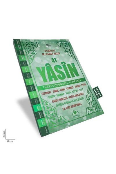 Merve Yayınları Yasin-i Şerif Türkçe Okunuşlu Ve Mealli (yeşil Kapak-orta Boy...