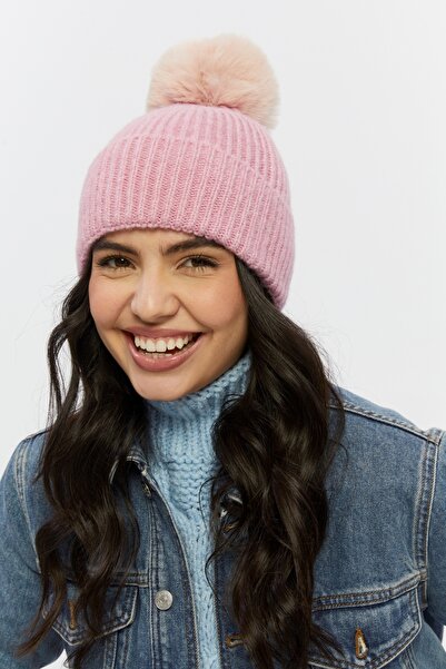 SOFT AKSESUAR PONPONED BEANIE