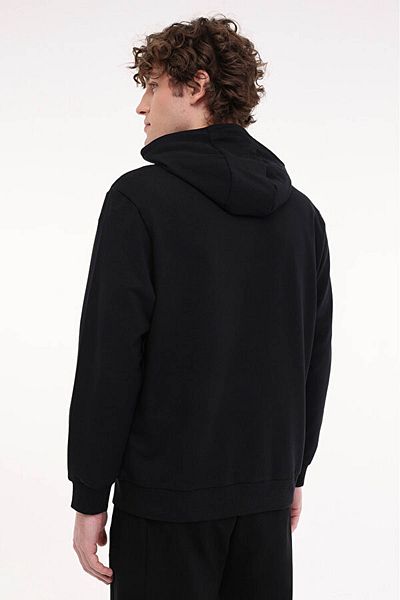 lumberjack Mb Sn72 Fz Hod 5Fx Black Men's Tracksuit Top