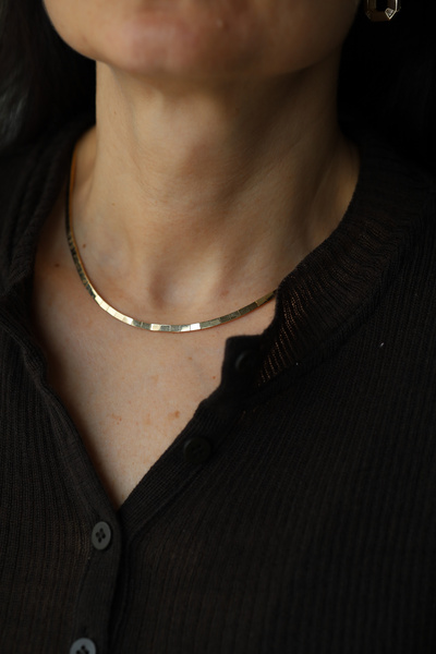 Yenigün Kuyumculuk 14 Ayar Altın Taşsız Su Yolu Gerdanlık