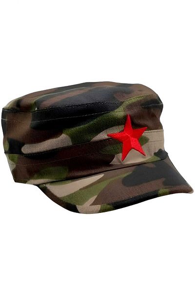 Trenderrs Pălărie unisex Castro Red Star reglabilă pe spate