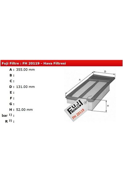 İthal Air Filter Doblo Ym