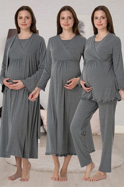 by İGP Maternity Maternity Dress Pajamas Nightgown Set Set of 4