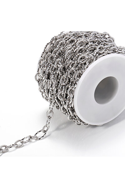 Choice كابل رولو من الفولاذ المقاوم للصدأ باللون الذهبي بطول 1 متر، سلاسل كبي...