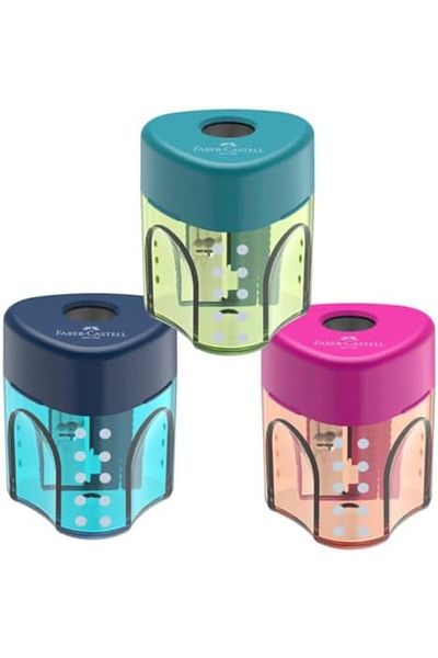 STOREMAX 646268   Trend Tank 1 Hole Pencil Sharpener with Mixed Colors