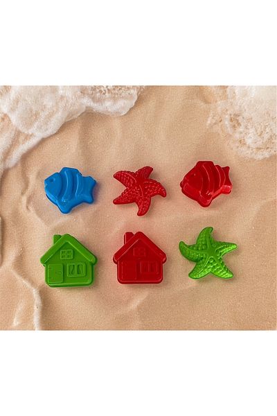 MUBX 4-Piece Beach Play Set Sand Caliber, Fri̇Zbi̇, Latex Bone, Toy Water Pump Set