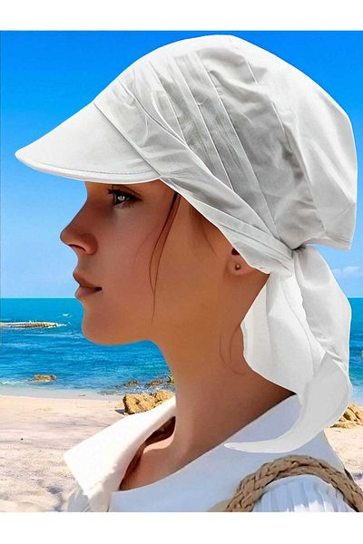 Trenderrs Women's Safari Tie-Up Brim Bandana Beach Hat