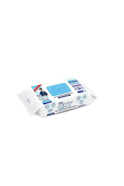 Oxy Mr.Oxy Surface Cleaning Towel White Soap 100 Pcs