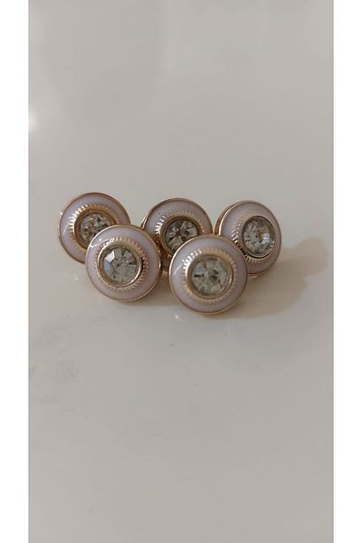 BRAVE TEKSTİL ÜRÜNLERİ 20 Boy Gold Stone Button