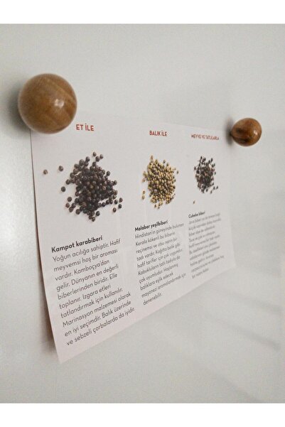 THE HANDMADE HUB 10'lu Mıknatıslı Ahşap Küre (20 MM) Buzdolabı Metal Pano Magnet Seti | Vernikli Ahşap