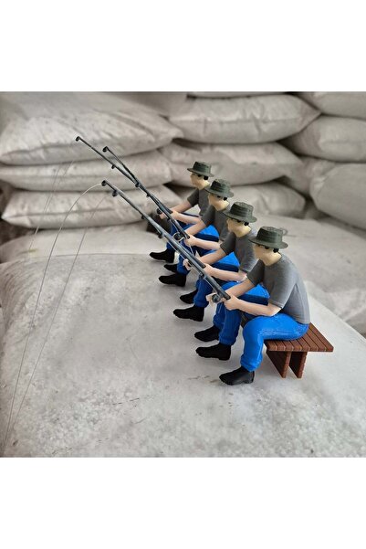 Meç Balık Tutan Adam (Mavi) [1 ADET]