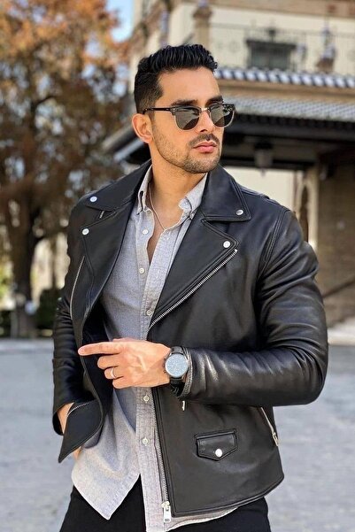 Jaglion Північна модель чоловічої шкіряної куртки