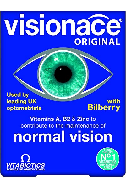 Vitabiotics أقراص Visionace Original One-A-Day Formula لدعم حدة البصر ورؤية صحية