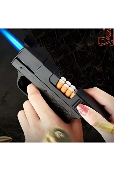 TrendÜrünlerim Silah Şeklinde Çakmak Ve Sigara Tutucu