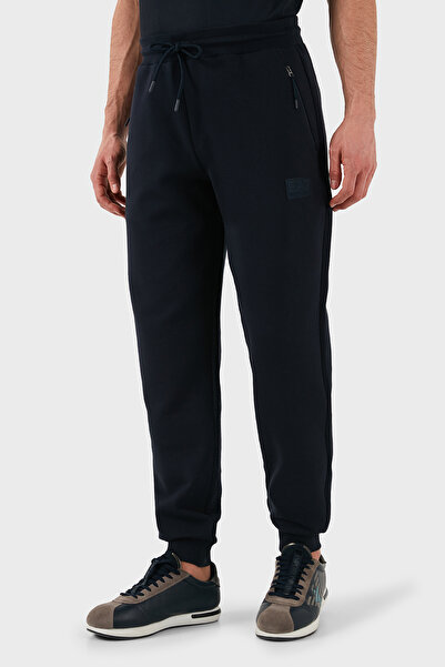 EA7 Pamuklu Regular Fit Normal Bel Ribanalı Paça Jogger Pantolon Erkek PANTOLON 7M000097 AF12116 UB1