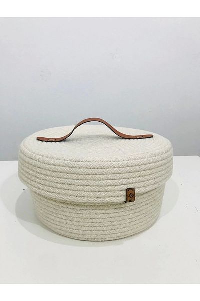 Hediyeninellitonu Καλάθι με Καπάκι Organizer 25*15 cm Χειροποίητο
