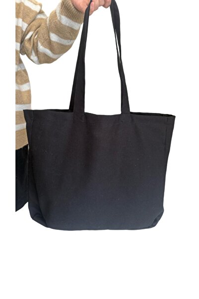 Online SİYAH KANVAS KÖRÜKLÜ ÇANTA