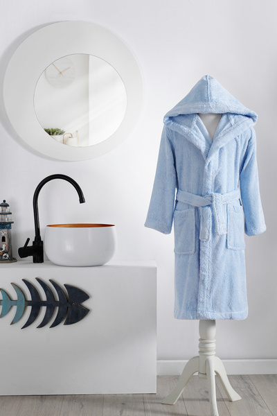 Özdilek Ashley Hooded Bamboo Children's Bathrobe Age 5/6