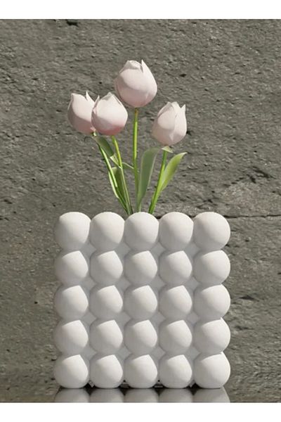 3D Brothers Decorative Bubble Pattern Vase