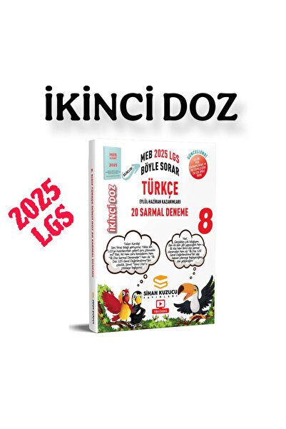 SİNAN KUZUCU YAYINLARI 8. Sınıf | İKİNCİ Doz Sarmal Branş Denemeleri TÜRKÇE( ...