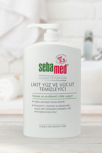 Sebamed Hassas Ciltler İçin Pentavitin İçerikli Nemlendirici Etkili Yüz ve Vücut Temizleme Jeli 1000 ml
