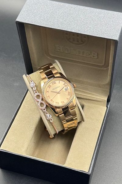 Homies Women's Wristwatch - Original Gift Box and Bracelet Gift. Hmrbu837Ds