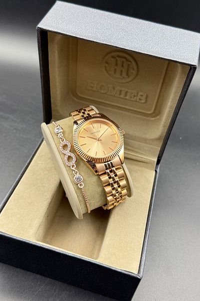 Homies Women's Wrist Watch with Original Gift Box and Bracelet Gift.Hmrs 363648 F