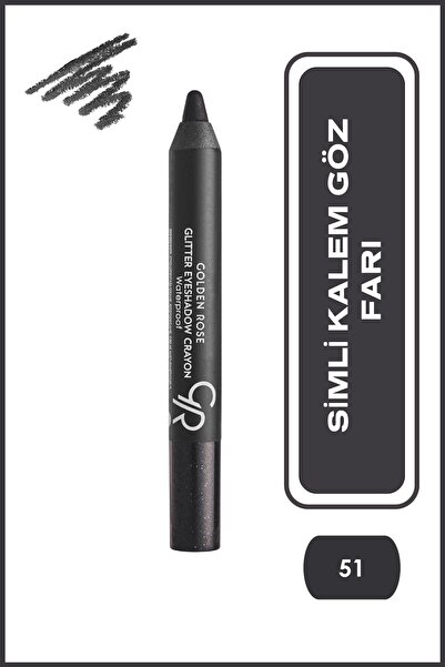 Golden Rose Glitter Eyeshadow Crayon Waterproof 51 Işıltılı Kalem Far 2,4 g