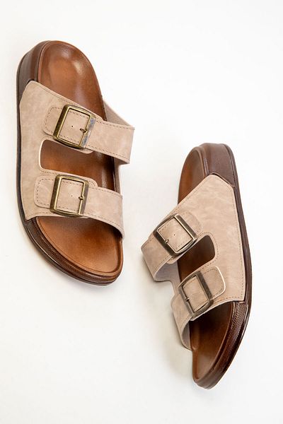 SOHO Beige Herrenhausschuhe 20304