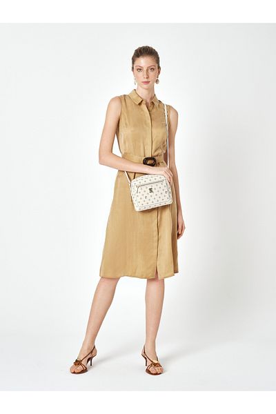 Pierre Cardin Vanilla Monogram Women's Shoulder Bag 05Po25Y1880