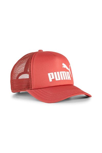 Puma Ess No. 1 Logo Trucker Cap Red Fire