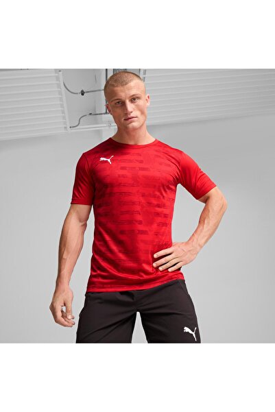 Puma PUMA IndividualRISE جرافيك جيرسي - أحمر