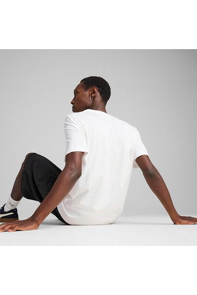 Puma تيشيرت بوما جرافيكي بوما أبيض