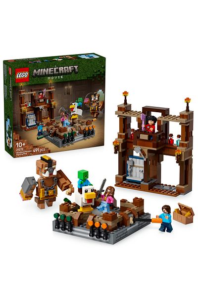 LEGO Minecraft Forest Manor Fight Ring 21272 - Set of 10 Creative Toy Building (491 Pieces)