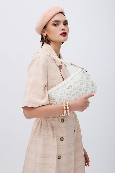Fossil حقيبة كتف نسائية بيضاء 05FS22Y277