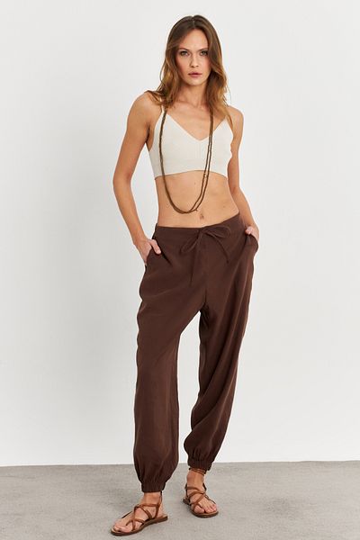Cool & Sexy Brown Kubra Shalwar Trousers - Women's Gç900