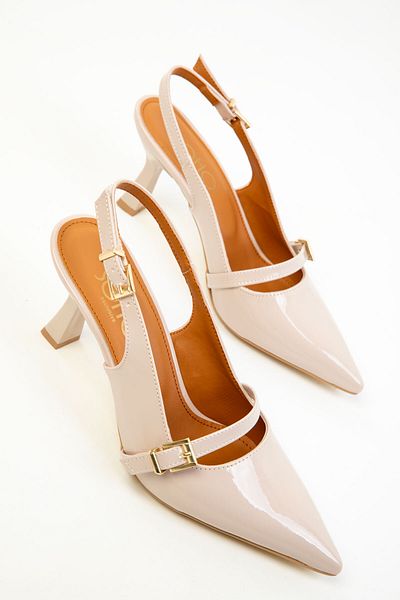 SOHO Klassische Damenschuhe mit Absatz aus Nerz-Lackleder 20321