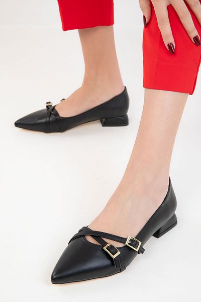 SOHO Schwarze klassische Damenschuhe mit Absatz – 19764