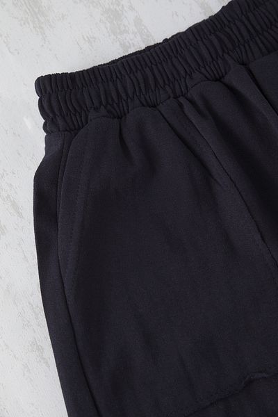 Trendyol Collection Navy Blue Regular/Normal Cut Thick Shorts with Sewing Detail Pockets