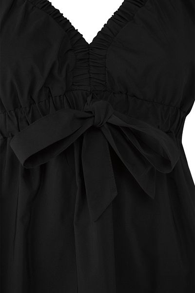 Trendyol Curve Black Terrycotton Woven Plus Size Dress
