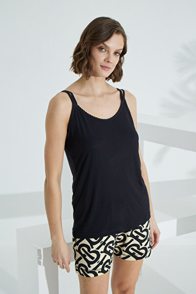 Etoile Καλοκαιρινό γυναικείο σορτς με λουράκι από μπαμπού 70011