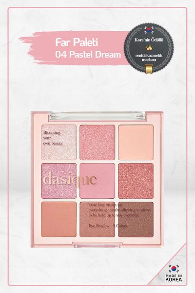 dasique 04 Pastel Dream Eyeshadow Palette - Eyeshadow Palette, Korea Made Marico Cosmetic