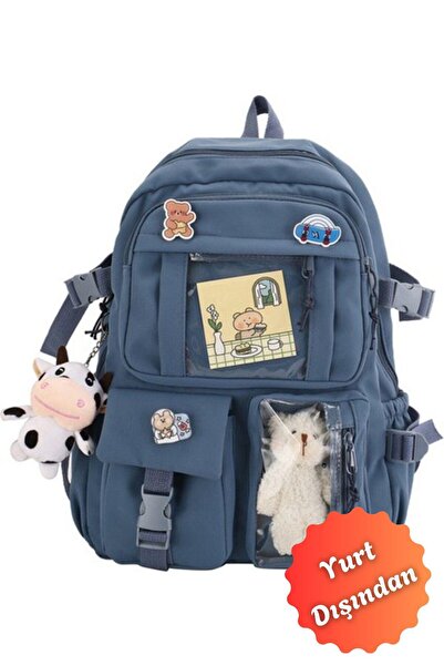 Buldug Large Capacity Student School Backpack - Blue Color, Stylish and Pract...